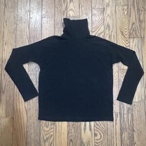Madewell Women's Classic Black Turtleneck Long Sleeve Shirt Size XS